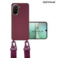 Θήκη Σιλικόνης με Strap CarryHang Sonique Xiaomi Redmi A5 4G (173.45mm) Μπορντό