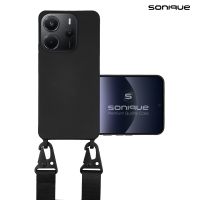 Θήκη Σιλικόνης με Strap CarryHang Sonique Xiaomi Redmi Note 14 4G (164.84mm) Μαύρο