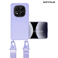 Θήκη Σιλικόνης με Strap CarryHang Sonique Xiaomi Redmi Note 14 Pro 4G Λιλά