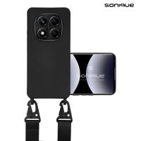 Θήκη Σιλικόνης με Strap CarryHang Sonique Xiaomi Redmi Note 14 Pro 4G Μαύρο