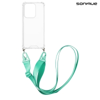Θήκη Σιλικόνης με Strap Sonique Armor Clear Oppo Reno13 5G Γαλάζιο