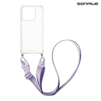 Θήκη Σιλικόνης με Strap Sonique Armor Clear Motorola Moto G56 5G Λιλά