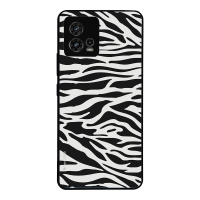 Θήκη Sonique Animal Print Series για Motorola Moto G72 Zebra