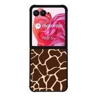 Θήκη Sonique Animal Print Series για Motorola Motorola Razr 50 Ultra Giraffe 01