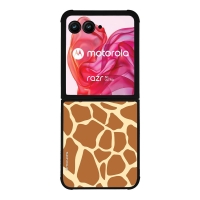 Θήκη Sonique Animal Print Series για Motorola Motorola Razr 50 Ultra Giraffe 02
