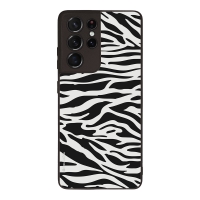 Θήκη Sonique Animal Print Series για Samsung Galaxy S21 Ultra Zebra