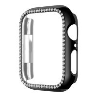 Θήκη Προστασία Luxury Diamond PC Sonique για Apple Watch 7/8/9 41mm Μαύρο