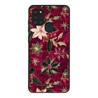 Θήκη Sonique Christmas Series για Samsung Galaxy A21s Wine Bloom