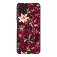 Θήκη Sonique Christmas Series για Samsung Galaxy A22 5G Wine Bloom