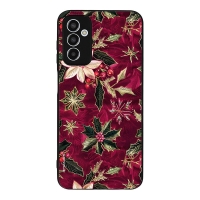 Θήκη Sonique Christmas Series για Samsung Galaxy M13 4G Wine Bloom