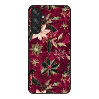 Θήκη Sonique Christmas Series για Samsung Galaxy M55 5G Wine Bloom