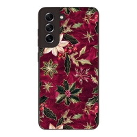 Θήκη Sonique Christmas Series για Samsung Galaxy S21 FE Wine Bloom