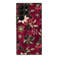 Θήκη Sonique Christmas Series για Samsung Galaxy S22 Ultra Wine Bloom