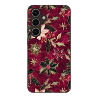 Θήκη Sonique Christmas Series για Samsung Galaxy S24 Wine Bloom