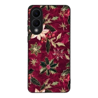 Θήκη Sonique Christmas Series για Samsung Galaxy S25 Edge Wine Bloom