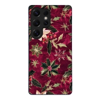 Θήκη Sonique Christmas Series για Samsung Galaxy S25 Ultra Wine Bloom