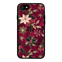 Θήκη Sonique Christmas Series για Apple iPhone 7 / iPhone 8 / iPhone SE 2020 / iPhone SE 2022 Wine Bloom