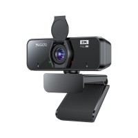 Yesido KM14 USB Webcam 2K 30FPS με Μικρόφωνο και Κάλυμμα Μαύρο