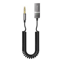 Yesido Αντάπτορας Bluetooth 5.0 AUX YAU82 Γκρι