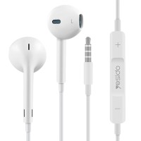 Ακουστικά Yesido YH09 Jack 3,5mm Λευκό