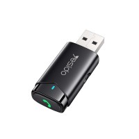 Yesido Αντάπτορας Bluetooth Αυτοκινήτου 5.0 USB σε AUX YAU40 Μαύρο