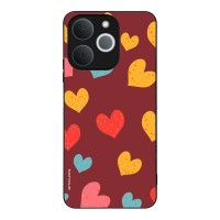 Θήκη Sonique Heart Series για Realme Note 70T 4G Μπορντώ