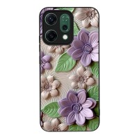Θήκη Sonique 3D Flower Series για Oppo Reno14 5G Βιολετί