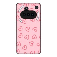 Θήκη Sonique Heart Series για Nothing Phone 3a Ροζ