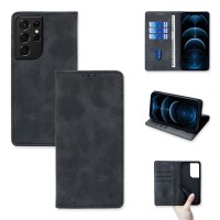 Θήκη Πορτοφόλι Vintage Magnet Wallet Sonique Samsung Galaxy S21 Ultra Μαύρο