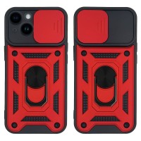 Θήκη Ring Armor CamPro Sonique για Apple iPhone 14 Κόκκινο