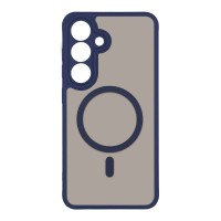 Θήκη Magnetic MagMatte Lens Sonique Samsung Galaxy S25 FE Μπλε Σκούρο
