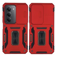 Θήκη Ring Armor CamShield Sonique για Xiaomi Redmi 15 4G / Redmi 15 5G Κόκκινο