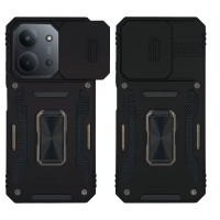 Θήκη Ring Armor CamShield Sonique για Xiaomi Redmi 15C 4G / Redmi 15C 5G / Poco C85 4G Μαύρο