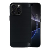 Θήκη Σιλικόνης Sonique Carbon Brushed Apple iPhone 16 Pro Max Μαύρο