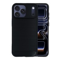 Θήκη Σιλικόνης Sonique Carbon Brushed Apple iPhone 17 Pro Max Μαύρο