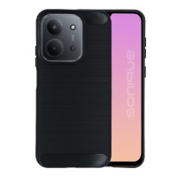 Θήκη Σιλικόνης Sonique Carbon Brushed Xiaomi Redmi 15C 4G / Redmi 15C 5G / Poco C85 4G Μαύρο