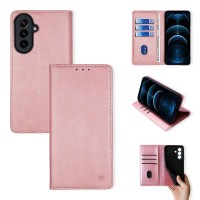Θήκη Πορτοφόλι Vintage Magnet Wallet Sonique Samsung Galaxy A37 5G Ροζ Χρυσό