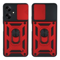 Θήκη Ring Armor CamPro Sonique για Xiaomi Redmi 13C 5G Κόκκινο