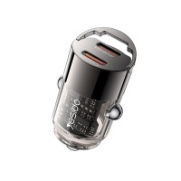 Φορτιστής Αυτοκινήτου Yesido Y69 2xUSB-C 30W Μαύρο