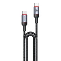 Καλώδιο Yesido CA186 Braided Type-C σε Type-C 240W 2m Μαύρο