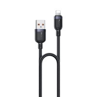 Καλώδιο Yesido CA132L Braided USB-A σε Lightning 12W 1.2m Μαύρο