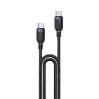 Καλώδιο Yesido CA192 Braided Type-C σε Type-C 60W 2m Μαύρο