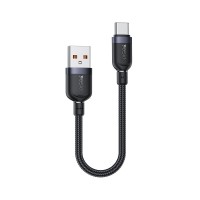 Καλώδιο Yesido CA131C Braided USB-A σε Type-C 18W 0.3m Μαύρο