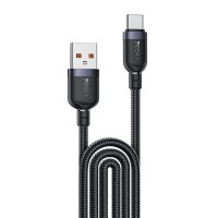 Καλώδιο Yesido CA134C Braided USB-A σε Type-C 18W 3m Μαύρο