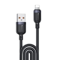 Καλώδιο Yesido CA134L Braided USB-A σε Lightning 12W 3m Μαύρο