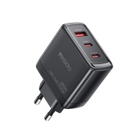 Φορτιστής Yesido YC144C 65W USB και 2xType-C με Καλώδιο Type-C PD Μαύρο
