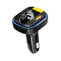 FM Transmitter Yesido Y45 Bluetooth με Φορτιστή Αυτοκινήτου 43W USB-A + USB-C Μαύρο