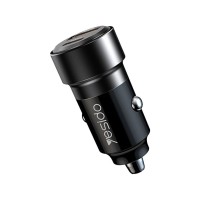 Φορτιστής Αυτοκινήτου Yesido Y55 USB-A + USB-C 60W με καλώδιο Type-C σε Type-C Μαύρο