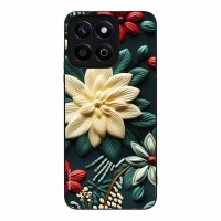 Θήκη Sonique 3D Flower Series για Honor X7c Πράσινο