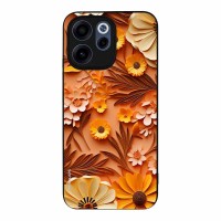 Θήκη Sonique 3D Flower Series για Oppo Reno15 F 5G / Oppo Reno15 FS 5G Πορτοκαλί